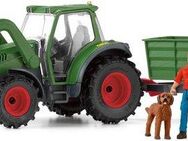 Schleich® Spielwelt FARM WORLD, Traktor mit Anhänger (42608)
