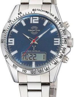 MASTER TIME Funkchronograph Sporty MTGA-10875-32M, Armbanduhr, Quarzuhr, Herrenuhr, automatischer Kalender