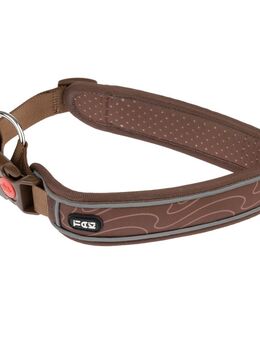 TIAKI Halsband Soft & Safe, braun - Größe L: 55 - 65 cm Halsumfang, 45 mm breit