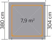 weka Pavillon Paradies 2, BxT: 380x380 cm