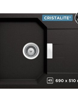 Schock Granitspüle Lucca, rechteckig, 69/51 cm