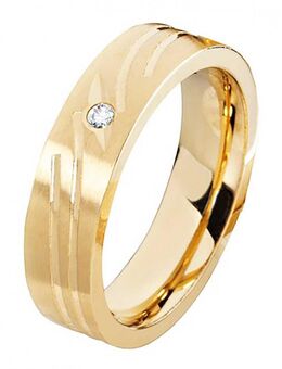 Damenring Edelstahl DE032 mit Zirkonia - Aholming