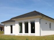 WINKELBUNGALOW-NEUBAU BEZUGSBEREIT - KFW55 INKL. WÄRMEPUMPE, PV-ANLAGE & SPEICHER MIT JEW. 10 KWPEAK - Hanstedt (Landkreis Uelzen)