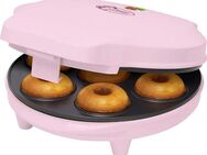 bestron Waffeleisen Donut-Maker ADM218SDP, 700 W, im Retro Design, Sweet Dreams, Antihaftbeschichtung, Rosa
