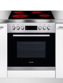Hanseatic Elektro-Herd-Set 65C90C7-E11B200 + MC-HF662A, mit 1-fach-Teleskopauszug, Leichte Verschmutzungen werden mithilfe von Wasserdampf entfernt