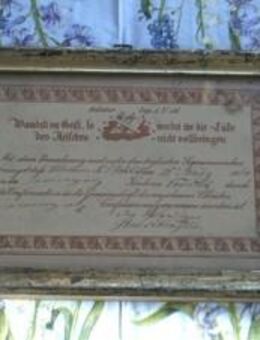 Confirmations-Urkunde 1860 - Salzwedel (Hansestadt) Zentrum