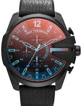 Diesel Chronograph MEGA CHIEF DZ4323, Quarzuhr, Armbanduhr, Herrenuhr, Stoppfunktion, Lederarmband