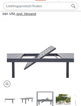 Ausziehbarer Aluminium Tisch für Garten/Balkontisch von "Green Lounge" - Mannheim