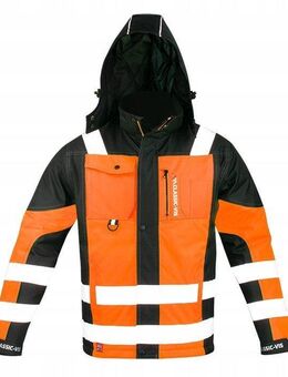 Premium Edition warme Arbeitsjacke mit Reflektoren und Kapuze REFLEKTIEREND - Wuppertal