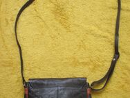 Original 1980er VINTAGE * DESIGNER * Echt Nappa- Leder * Hand * Umhänge * Clutch * Tasche * Tote * schwarz * hell- braun * - Riedlingen