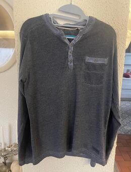 Tom Tailor Denim Langarmshirt Blau-Grau gestreift – Gr. S - Groß Zimmern