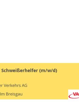 Schlosser- / Schweißerhelfer (m/w/d) - Freiburg (Breisgau)