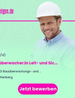 Bauüberwacher:in Leit- und Sicherungstechnik Elektrotechnik / Oberleitungsanlagen Telekommunikation Oberbau/Konstruktiver Ingenieurbau - Wittenberg (Lutherstadt)