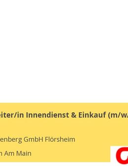 Sachbearbeiter/in Innendienst & Einkauf (m/w/d) - Flörsheim (Main)