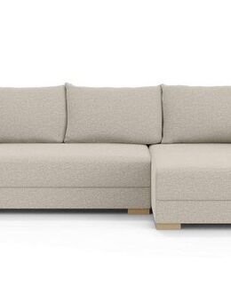 INOSIGN Ecksofa MAGHERA universell Schlafsofa mit Bettkasten, Maße B/T/H: 255/142/84cm, L-Form mit Recamiere rechts oder links montierbar, hoher Sitzkomfort