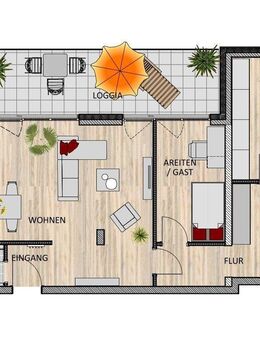 Exklusive 3-Zimmer Penthouse Wohnung in zentraler Lage am ISOTEC Campus in Bergisch Gladbach - Bergisch Gladbach