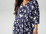 Aniston PLUS Longbluse mit Blumen und kleinen Pünktchen bedruckt