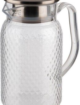 APS Wasserkanne Saft-/ Wasserkanne Ø 10 cm, 1 Liter, 1 l, (1-St), Deckel aus Edelstahl mit Silikondichtung