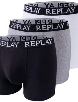 Replay Boxershorts BOXER Style 01/C Basic Cuff Logo 3pcs Box (Packung, 3er) mit Logoschriftzug am elastischen Bund