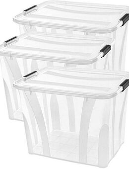 Siena Home Aufbewahrungsbox Anzio (Set, 3 St), Kunststoff, 100% recyclebar