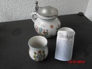Hochzeit Krug Set Keramik Kanne Becher Zinndeckel - Bottrop