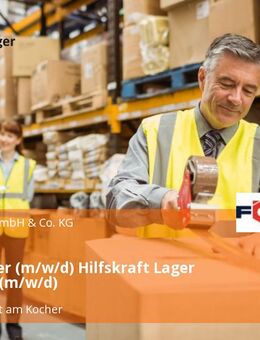 Mitarbeiter (m/w/d) Hilfskraft Lager / Logistik (m/w/d) - Neuenstadt (Kocher)
