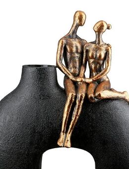 Casablanca by Gilde Tischvase Vase Frau, Mann Movement schwarz H. 25,5 cm (1 St)