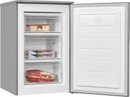 exquisit Gefrierschrank GS81-040C inoxlook, 85,5 cm hoch, 54,5 cm breit, energiesparend in Energieefizienz C, 87 Liter Nutzinhalt, 4 Sterne