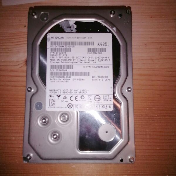 Festplatte 2 TB Hitachi SATA6 - Hamburg Wandsbek