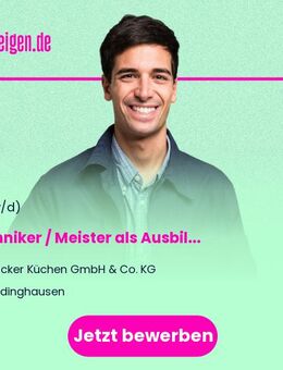 Techniker / Meister als Ausbilder für die Berufe Mechatroniker und Elektroniker für Betriebstechnik (m/w/d) - Rödinghausen