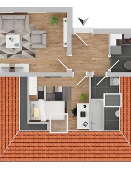 Klein aber fein! Dachgeschosswohnung mit Balkon und Stellplatz in Weimar! - Weimar