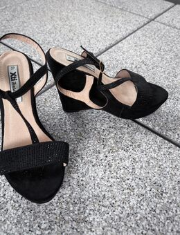 Damen Pumps Sommerschuhe Sandalen mit Absatz Glitzer sexy chic - Sengenthal