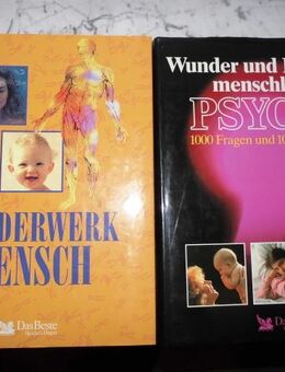 Wunderwerk Mensch. Geheimnisse des Körpers +Rätsel der menschlichen Psyche. 2 Bücher zus. 4,- - Flensburg