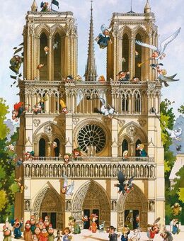 HEYE Puzzle Vive Notre Dame!, Loup, 1000 Puzzleteile, Made in Germany