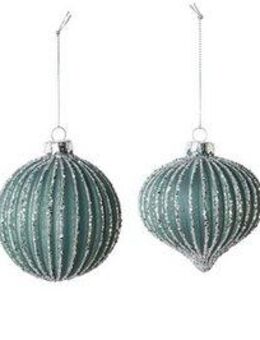 LeGer Home by Lena Gercke Weihnachtsbaumkugel Farina, Weihnachtsdeko, Christbaumschmuck, Christbaumkugeln Glas (6 St), 3 Designs im Set: Höhe des Zapfens 13cm, Höhe der beiden Kugeln 9cm