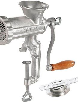 GEFU Fleischwolf TRICA, Set mit Spritzgebäckvorsatz, robuster Metallguss