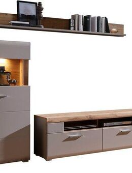 Innostyle Wohnwand FUN PLUS II, (4-St), inkl. LED-Beleuchtung