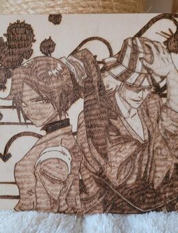 Bleach: Yoruichi Shihōin & Kisuke Urahara Brandmalerei A5 - Bietigheim-Bissingen Bietigheim