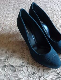 Pumps, High Heels, Gr. 39, petrol, Wildlederoptik, Gracela - Hamburg