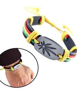 Armband mit Hanfblatt Motiv Schnüren Modeschmuck Armschmuck 12,90 €* - Villingen-Schwenningen
