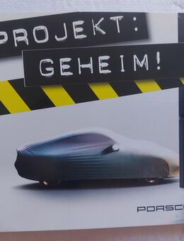 PORSCHE Postkarte "PROJEKT: GEHEIM!" ungenutzt aus Sammlungsauflösung - Zwickau
