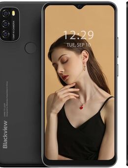Blackview A70 2021 Smartphone ohne Vertrag, Android 11 Handy, 6,517 Zoll HD + Display, 3GB+32GB, 5380 mAh Akku, 13MP+5MP Kamera, Dual SIM Smartphone 4G, Face ID, GPS, Schwarz - Magdeburg
