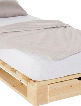 Home affaire Palettenbett "ALASCO " BESTSELLER! Mit Schublade, zertifiziertes Massivholz, erweiterbar zum Doppel- oder Familienbett