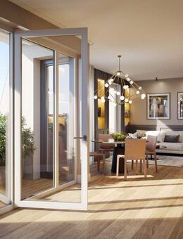 NEUBAUPROJEKT LANGE 30 - Helle Dachgeschosswohnung mit offenem Wohnkonzept und Blick über die Stadt - Leipzig