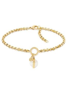 Tommy Hilfiger Armband Schmuck Edelstahl Armschmuck Erbskette, mit Onyx oder Kunststoffperle