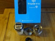 Vandy Vape Tripel RTA 28mm, Silber, für bis zu 3 Coils, mit OVP Top-Fill-System - Augsburg