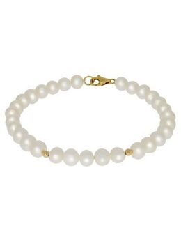 Firetti Perlenarmband Schmuck Geschenk Gold 585 Armschmuck Armkette Perle, mit Süßwasserzuchtperle