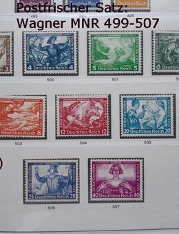 DR Briefmarken Satz Wagner Mi. Nr. 499 bis 507 kompletter Satz in Postfrisch zu verkaufen. - Bremen