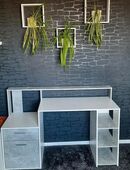 Schreibtisch Weiss / Steinoptik Zustand tadellos wie neu in 30419