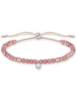 THOMAS SABO Armband Perlen mit Stein, A1987-401-11-L20V,-401-9-L20V,-905-17-L20V, mit Jaspis oder Onyx oder Zirkonia (synth)